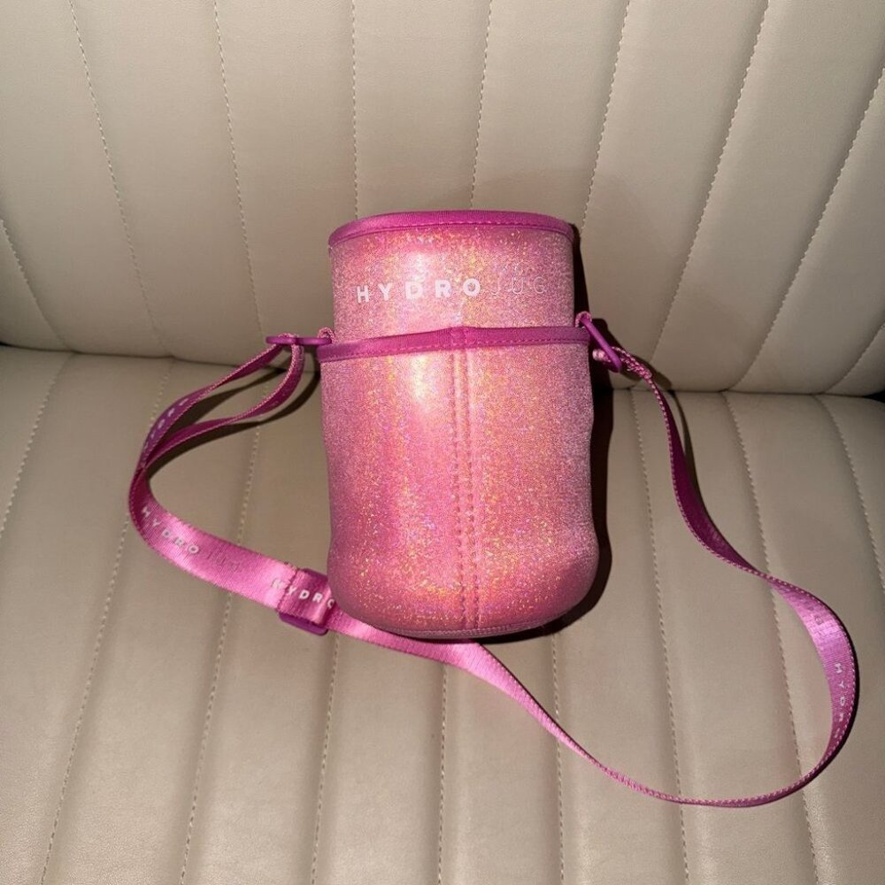 Pink Glitter Women's Hydrojug Sleeve Bottle Holder